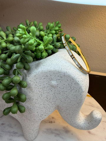 Ivory Gold Bangle
