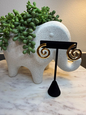 Spiral Luxe Earrings